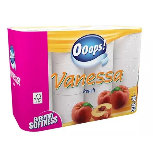 Ooops! Everyday (Vanessa) toalettpapír 3 rétegű 24 tekercs Barack Prémium