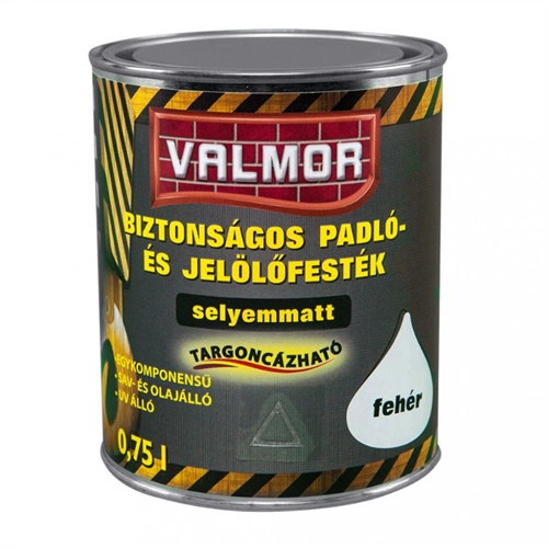 Valmor biztonságos padló- és jelölőfesték FEHÉR 750ml