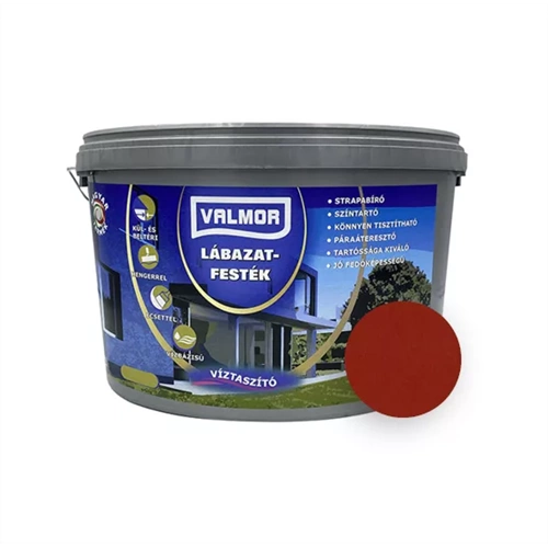 Valmor lábazatfesték VÖRÖS 4L