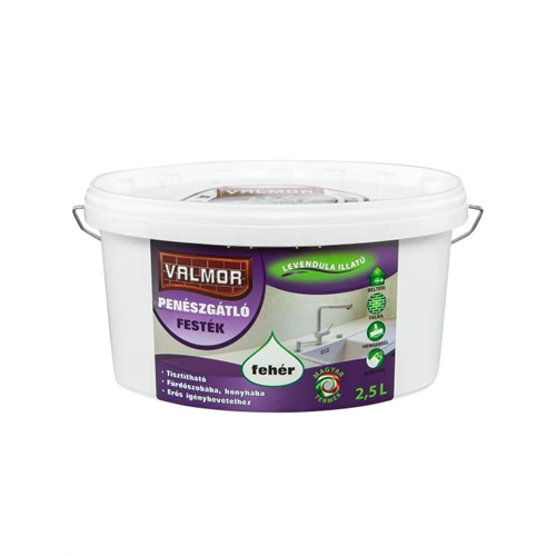 Valmor penészgátló festék FEHÉR 2,5L
