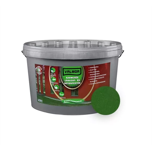 Valmor szemcsés lábazat- és betonfesték ZÖLD 4L