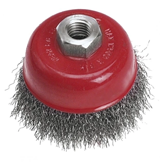 Verto drótkorong hullámos fazékkefe M14 75mm