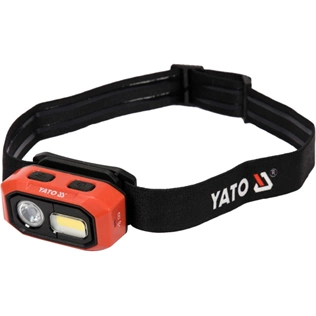 YATO Akkus led fejlámpa 480lm mozgásérzékelős