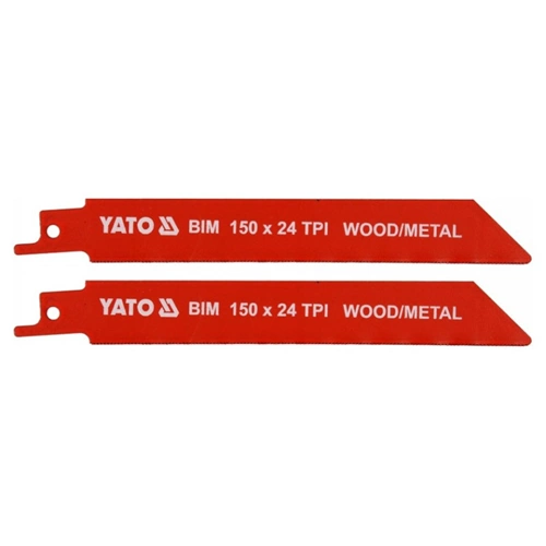 YATO Szablyafűrészlap 150 mm/24TPI bimetál (2db)