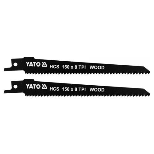 YATO Szablyafűrészlap fához 150/1,0 mm 8 TPI HCS (2db)